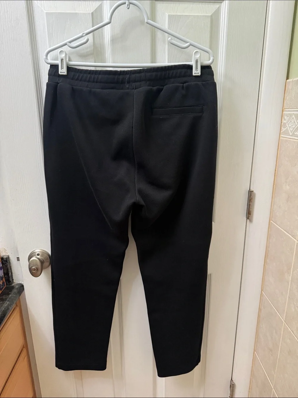H&M Black Men's Sweatpants with Center Crease